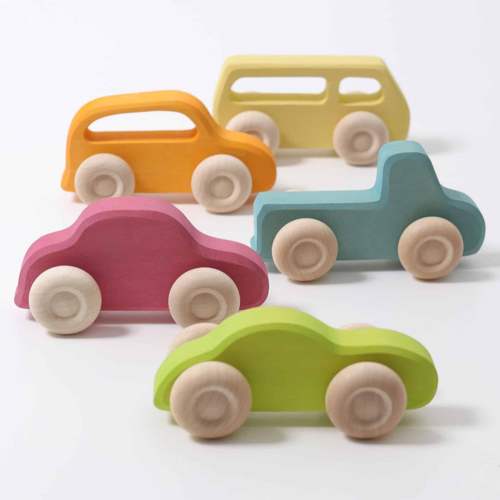 Sustainable wooden toy cars